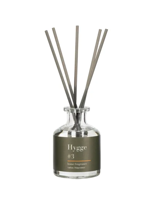 Аромадиффузор с палочками Hygge #3 Табак и Бергамот 50 мл АР 100-016