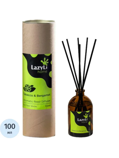 Аромадиффузор LazyLi Tabacco&Bergamot 100мл тубус, TSRD00154973