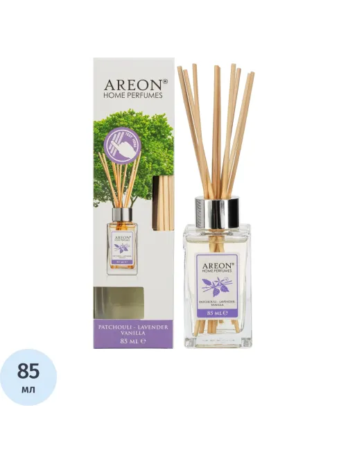 Аромадиффузор AREON STICKS PREMIUM 85 ml. Патчоули-лаванда-ваниль