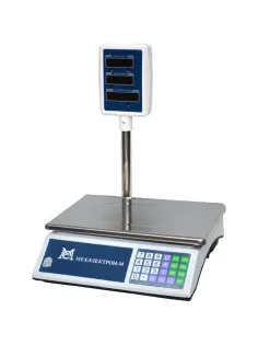 Весы торговые Мехэлектрон-М ВР4900-15-2Д-СДБ 01М до 15 кг,LЕD, со стойкой