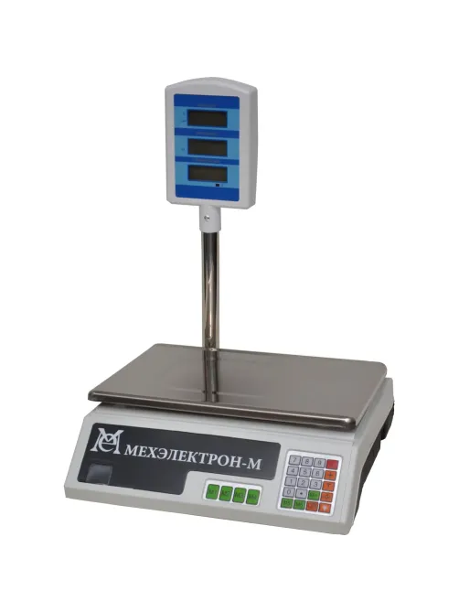 Весы торговые Мехэлектрон-М ВР4900-15-2Д-СДБ 05 до 15 кг,LЕD, со стойкой