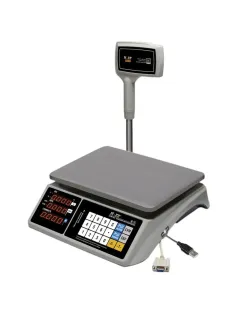 Весы торговые настольные M-ER 328ACPX-32.5 LED c RS 232 и USB