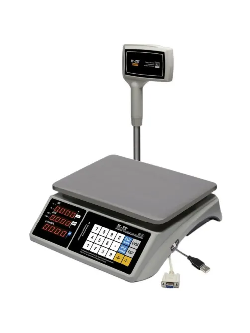 Весы торговые настольные M-ER 328ACPX-32.5 LED c RS 232 и USB