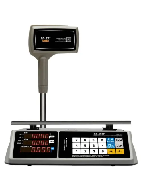 Весы торговые настольные M-ER 328ACPX-32.5 LED c RS 232 и USB