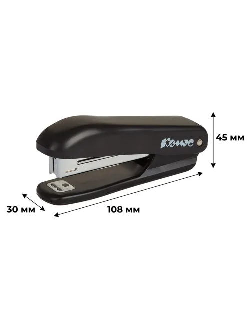 Степлер Комус Prima (№10)8241 черный до 12л. антистеп