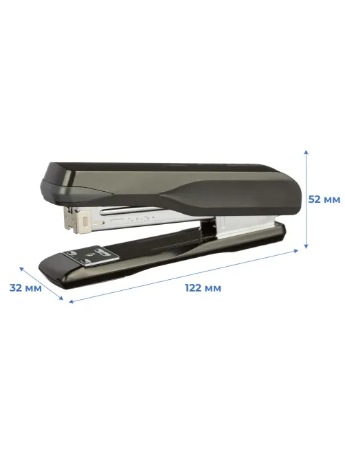 Степлер Комус MSBK24301 (№24/6-26/6) до 30 лист., металл, чёрный