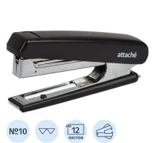 Степлер ATTACHE 8209 (N10) до 12 лист. черный антистеп