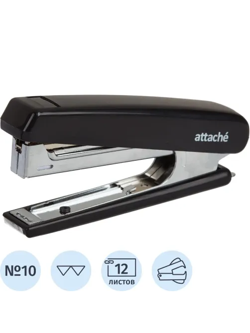 Степлер ATTACHE 8209 (N10) до 12 лист. черный антистеп