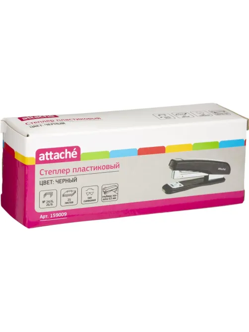 Степлер ATTACHE 8215 (N24/6&26/6) до 25 лист. черный