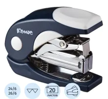 Степлер -мини КОМУС 6116 Light-Force N24/6 до 20л,энергосберег,антист,синий