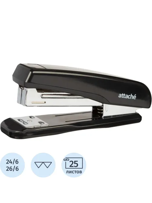 Степлер ATTACHE 8215 (N24/6&26/6) до 25 лист. черный