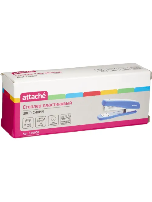 Степлер ATTACHE 8215 (N24/6&26/6) до 25 лист. синий
