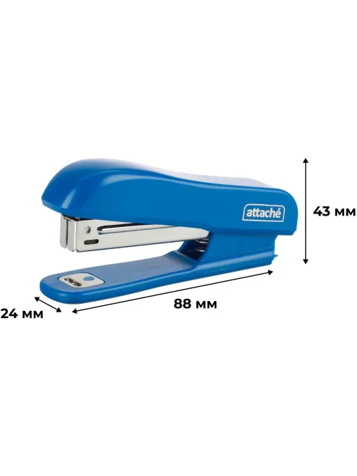 Степлер Attache Compact (№10) до 15 листов, пластик, синий