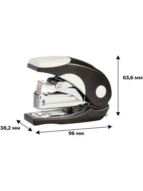 Степлер -мини КОМУС 6116 Light-Force N24/6 до 20л,энергосберег,антист,черн