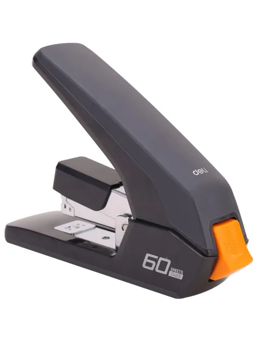 Степлер Deli E0465BLACK Expert 24/6 26/6 23/6 23/8 23/10(60л)сниж усил черн