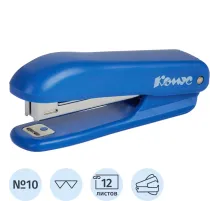 Степлер Комус Prima(№10) 8241 синий до 12л. антистеп