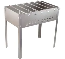 Мангал Grillkoff Стандарт 50x30x50 см, сталь 0,6 мм, 6 угл.шамп 40 см, 8