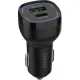 Зарядное устройство автомобильное PERO AC05 USB-A QC3.0/USB-C PD/38W/черное