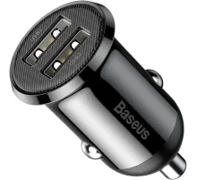 Зарядное устройство Baseus Grain Pro (Dual USB 4.8A ) Black CCALLP-01