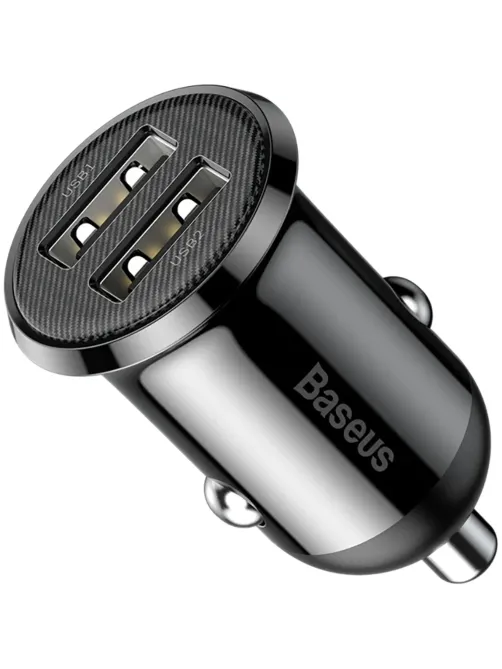 Зарядное устройство Baseus Grain Pro (Dual USB 4.8A ) Black CCALLP-01