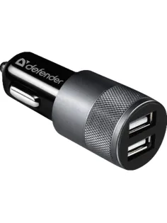Зарядное устройство автомобильное Defender UCA-21 2USB, 5V/2.1A (83821)