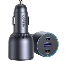 Зарядное устройство Ugreen EC703 (35024)авто;75W USB-A+USB-C+PD без каб/сер