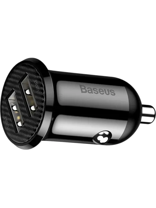 Зарядное устройство Baseus Grain Pro (Dual USB 4.8A ) Black CCALLP-01