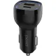 Зарядное устройство автомобильное PERO AC05 USB-A QC3.0/USB-C PD/38W/черное