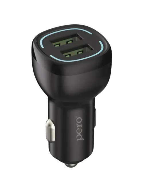 Зарядное устройство автомобильное PERO AC04 2USB 2.4A AUTOMAX, черное