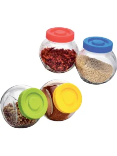 Банка для сыпучих продуктов набор 4шт стекло VASO 0,15 л