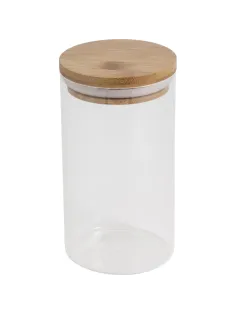 Банка стеклянная для сыпучих продуктов с крышкой BAMBU, 1 л