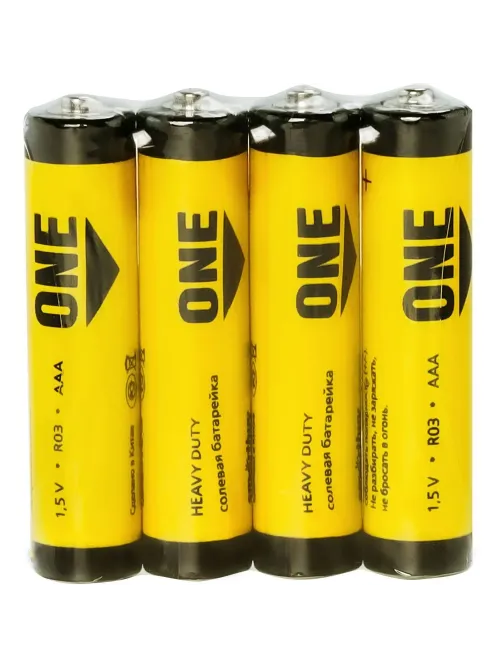 Батарейка Smartbuy AAA солевая ONE R03/4S (60/600) (SOBZ-3A04S-Eco) 4шт