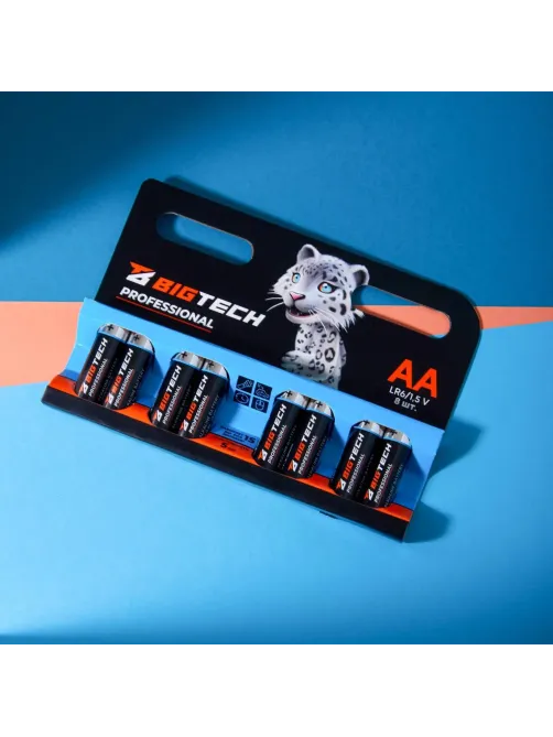 Батарейка BigTech Professional АA/LR6 бл/8шт