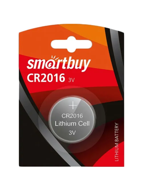 Батарейка Smartbuy CR2016 1шт/бл (SBBL-2016-1B)