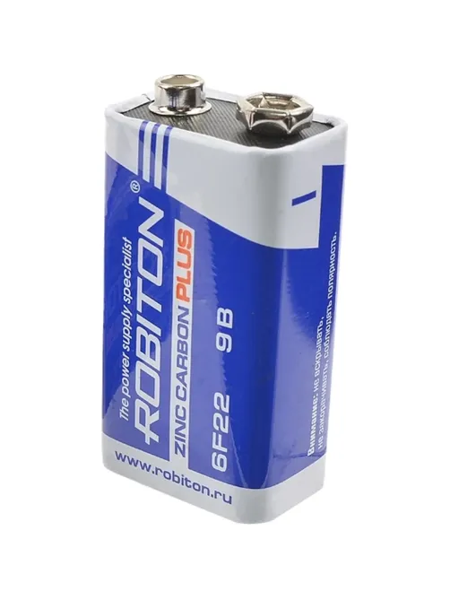 Батарейка ROBITON PLUS R-6F22-SR1 6F22 9V SR1