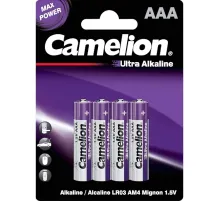 Батарейка Camelion Ultra 4шт/бл (LR03-BP4UT,  1.5В) (14985)