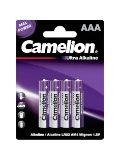 Батарейка Camelion Ultra 4шт/бл (LR03-BP4UT,  1.5В) (14985)