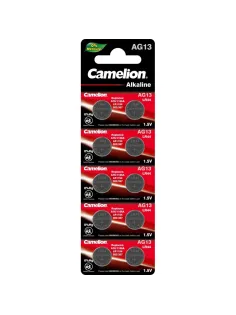 Батарейка Camelion AG13  BL-10 Mercury Free 357A/LR44/A76 д/часов 10шт/уп