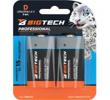 Батарейка BigTech Professional D/E95/LR20 бл/2шт