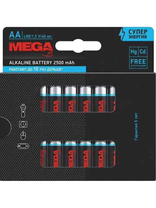 Батарейка AA/LR06 уп/40шт      