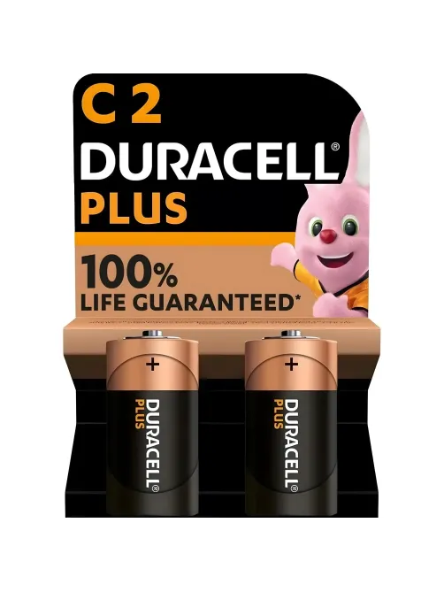 Батарейка Duracell LR14 С BL2 AIkaline 1.5V (2/20/10120) 2шт/уп