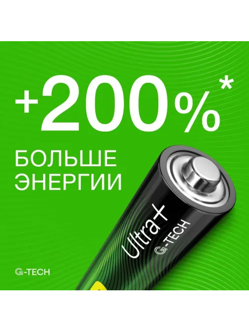 Батарейка GP Ultra+ Alkaline LR03 (ААА) 8шт/уп (GP24AUPA21-2CRB8)