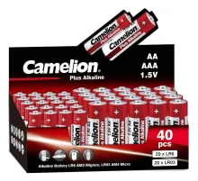 Батарейка Camelion Plus Alkaline COMBO40 40шт/бл 20LR6 + 20LR03-CB(14981)