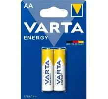 Батарейка Varta ENERGY LR6 AA 2шт/бл Alkaline 1.5V (4106) (4106229412)