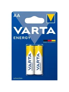 Батарейка Varta ENERGY LR6 AA 2шт/бл Alkaline 1.5V (4106) (4106229412)