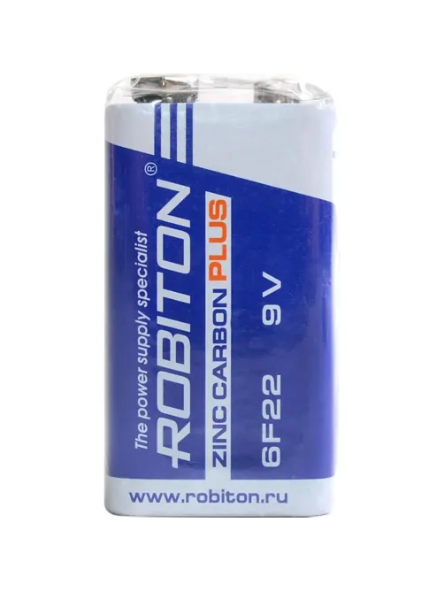 Батарейка ROBITON PLUS R-6F22-SR1 6F22 9V SR1