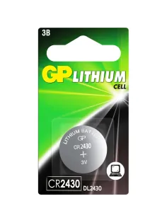 Батарейка GP Lithium CR2430 бл/1шт, CR2430-2C1