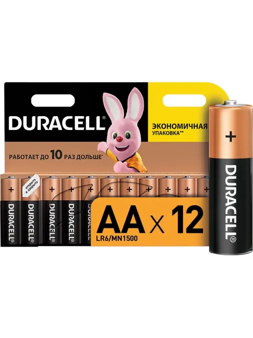 Батарейка DURACELL BASIC АА/LR6-12BL