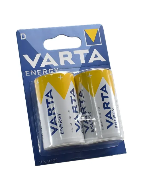 Батарейка Varta ENERGY LR20 D 2шт/бл Alkaline 1.5V (4120) (4120229412)