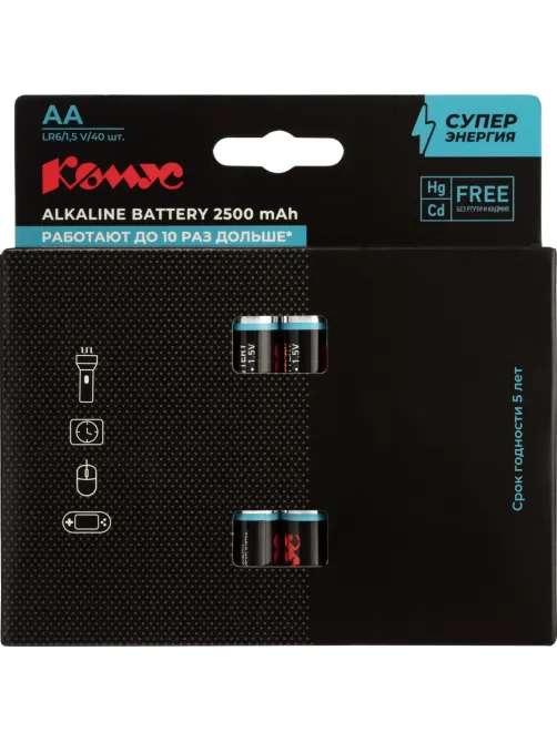 Батарейка AA/LR06 уп/40шт      
